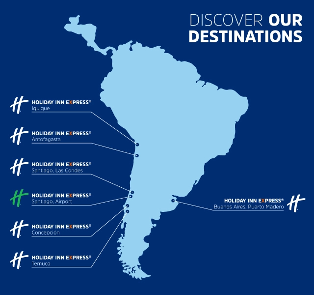 mapa de hoteles Holiday Inn Express